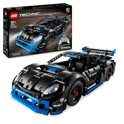 Imagen de Lego Technic Coche de Carreras Porsche GT4 e Performance Teledirigido Juguete, Kit Maqueta Interactiva, Regalo para Niños y Niñas 10 Años o Más, Decoración del Dormitorio Estantería 42176