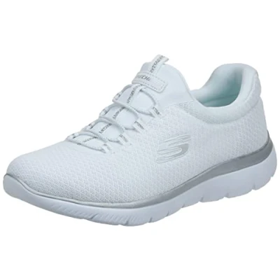 Imagen de Skechers WIDE FIT Summits Zapatillas, Mujer, Talla: 38, White/silver Zapatos
