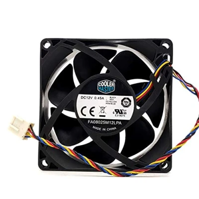 Imagen de FA08025M12LPA 8025 DC12V 0.45A 4 wire temperature control cooling fan