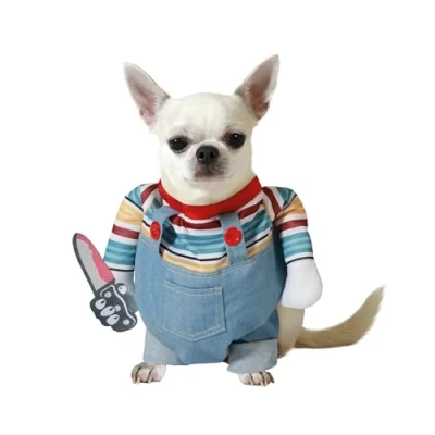 Imagen de ATOSA Disfraz para Mascota muñeco Halloween Multicolor con Mono