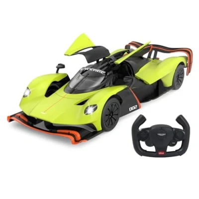 Imagen de JAMARA Aston Martin Valkyrie AMR Pro 1:14 Puerta Manual (1:14, 2,4 GHz, con Licencia Oficial, Interior detallado, Pintura Fiel, Parabrisas Transparente, luz LED, Coche RC
