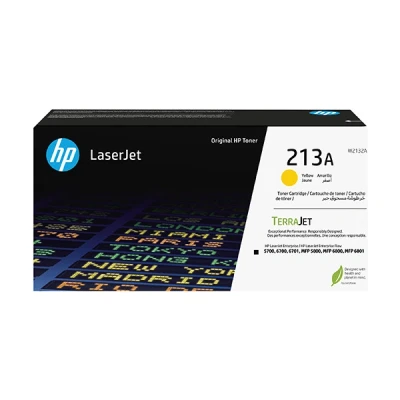 Imagen de HP 213A W2132A, Amarillo, Cartucho Tóner Original, de 3.000 páginas, para impresoras Laserjet Enterprise 5700, 5800, 6700, 6701, 6800, 6801