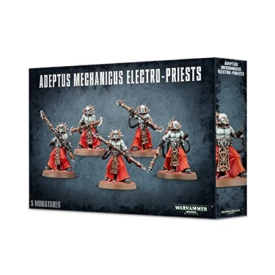 Imagen de Games Workshop 9910000009888 en Warhammer 40 Pulgadas Adeptus Mechanicus Electro Priests Figura de acción, Negro