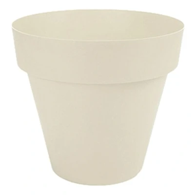 Imagen de Plastiken TES Maceta Redonda, diámetro de 18 cm, Color Ecru