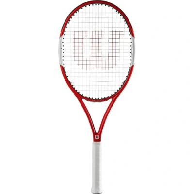Imagen de Wilson Raqueta de Tenis, Six.One Lite 102, Unisex, Jugadores intermedios, Rojo/Gris, Tamaño empuñadura L2, Red, 2