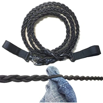 Imagen de AUXPhome Cuerda Trenzada Triple, de Secado portátil, para Ropa Interior y Exterior, Resistente al Viento, Camping Uso doméstico, no Necesita Gancho
