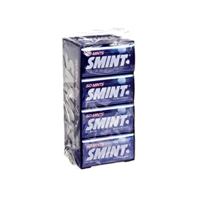 Imagen de Smint Tin Menta, Caramelo Comprimido Sin Azúcar 12 unidades de 35 gr. (Total 420 gr.)