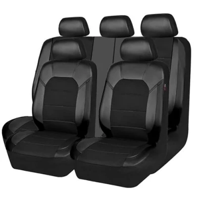 Imagen de KLUFO Coche Cuero Fundas Asientos para Kia Sportage 2000 2018 2019 2020 2021 2022 2023 2024, Protección del Asiento Cómodo Impermeable Transpirable Accesorios,Black