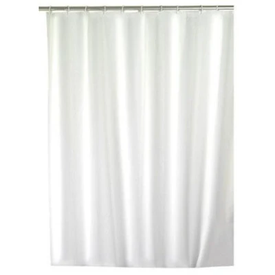 Imagen de Wenko 19145100 Cortina de Ducha, Tejido Textil, 120 x 200 cm, Color Blanco