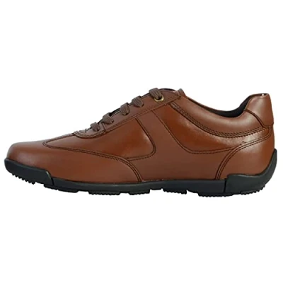 Imagen de Geox U Edgware A, Sneakers Hombre, Marrón Cognac, 46 EU