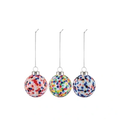 Imagen de Alessi Proust AM43SET3 Set de 3 Bolas Àrbol Navidad Design, Decorada a Mano en Vidrio Soplado