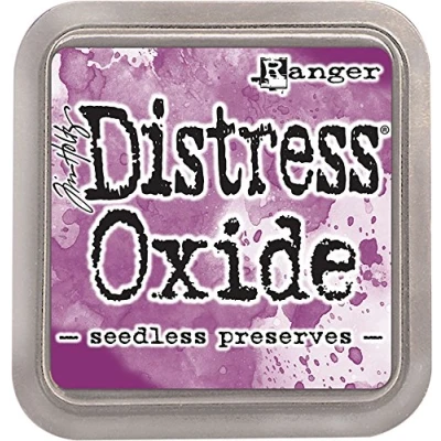 Imagen de Ranger Tim Holtz Distress Oxide Ink Pad Seedless preserves, Material sintético, Morado, 7.5 x 1.9 cm