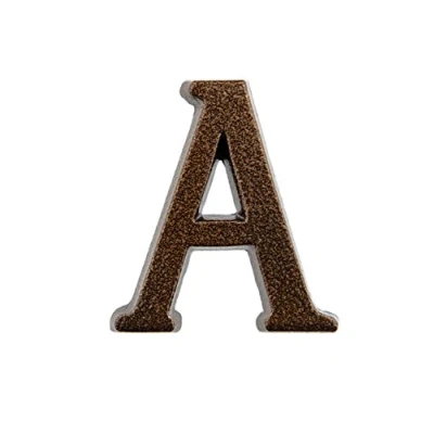 Imagen de HUBER número de casa A aluminio 10 cm I números para puerta placas en noble diseño cobre antiguo 3D, con recubrimiento polvo