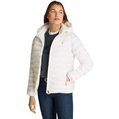 Imagen de Tommy Hilfiger Global Stripe Jacket Chaqueta de entretiempo, Mujer, Talla: XS, Ancient white