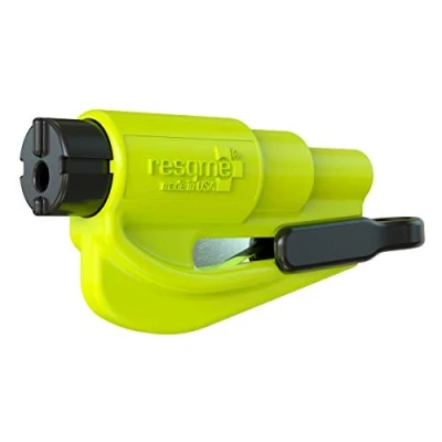 Imagen de Resqme GBO RQMTWIN YELLOWFLUO Herramienta Rompecristales, Amarillo Fluorescente, 1 Unidad