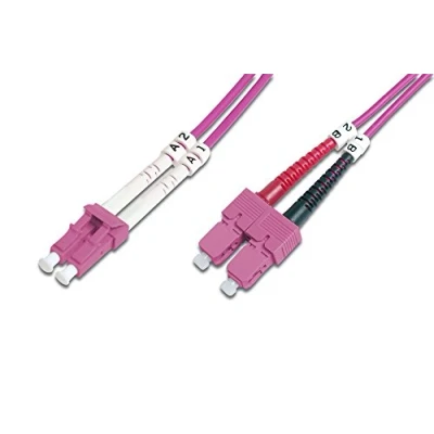 Imagen de Assmann Electronic Om4, Lc/sc, 10m Cables De Fibra Óptica
