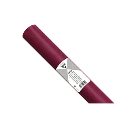 Imagen de Clairefontaine Ref 394082C Rollo de papel seda Maildor (24 hojas) 50 x 75 cm, material 18 g/m² Adecuado para envolver, hacer Sobres y manualidades Borgoña
