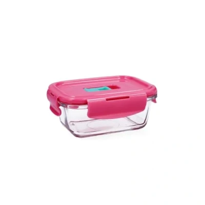 Imagen de Luminarc Pure Box Holy Recipiente Rectangular Hermético Vidrio 12x9x7cm 38cl Bicolor
