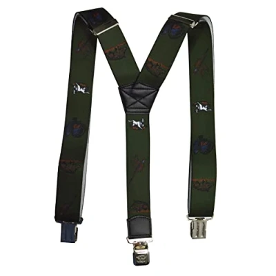 Imagen de Olata Tirantes de Caza Ajustables Con Forma En Y. Resistentes Trabajo para Hombre Clips Relieve 4 cm. Juego Animales