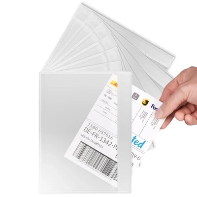 Imagen de RAGO® Portadocumentos Adhesivo C5 Para A5 Lote de 200 I Sobres Transparentes Autoadhesivos Envíos Vinted y Logística
