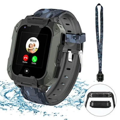 Imagen de LiveGo Reloj Inteligente para Niños, 4G Secure Smartwatch con Estuche Desmontable, GPS Tracker, SOS Call Niños Estudiantes de 4 a 12 Años Regalos Cumpleaños Día Escolar