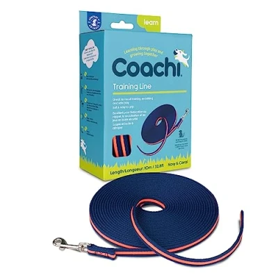 Imagen de Coachi Training Line 10 m, addestramento all’aperto e al richiamo, socializzazione di cani cuccioli, leggero, impugnatura morbida, scoraggia l’inseguimento. Per taglia media grande.
