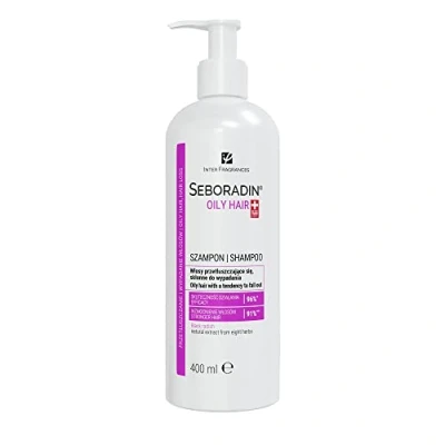 Imagen de SEBORADIN Oily Cahmpú para el Cabello Graso, Propenso a la Caída, Ingredientes Naturales con Efecto Antibacteriano, Cuero Cabelludo Sensible, 400 ml