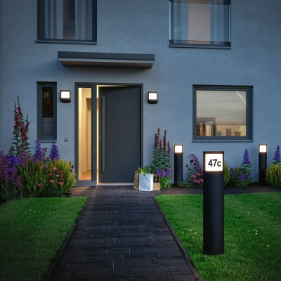 Imagen de Paulmann Padea bolardo luminoso con número de casa ZigBee