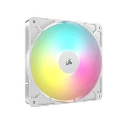 Imagen de CORSAIR RS140 ARGB 140 mm PWM Ventilador Conexión en Cadena Bajo Nivel de Ruido Rodamiento Cúpula Magnética Paquete Sencillo Blanco