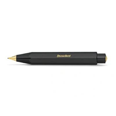 Imagen de Kaweco Portaminas Classic Sport Black HB I de 0,7 mm, plástico, diseño octogonal octogonal, 11 cm, recargable, color negro