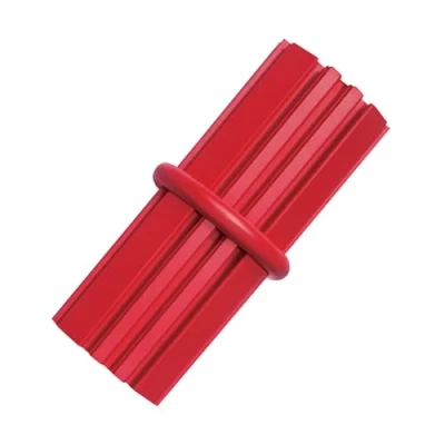 Imagen de KONG Dental Stick Cuidado para Perros Hueso de Juguete Masticable y Rellenable Limpia Dientes Encías Fabricado con Caucho Natural Duradero Grandes