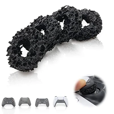Imagen de MatoSan® AIMFAME Precision Thumb Stick Ring Aim Assist Anillos amortiguadores Accesorios de analógico para Playstation 5 Xbox One X S PS5 PS4 Controller Sticks Control (Comet 80)