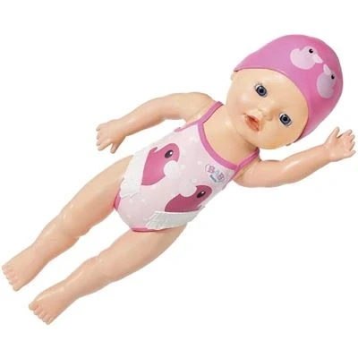 Imagen de BABY born Mi Primera Muñeca Nadadora 30cm para Niños a Partir de 1 Año Fácil Usar Manos Pequeñas Incluye Traje Baño y Gorro