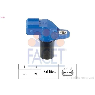 Imagen de FACET 9.0105 Sensor de revoluciones, control del motor Made in Italy OE Equivalent CITROËN: Saxo Hatchback, PEUGEOT: 306 Berlina