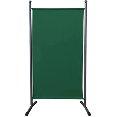 Imagen de QUICK STAR Paravent 180 x 78 cm Tela Separador de ambientes partición jardín Grande Biombo tabique balcón privacidad Verde
