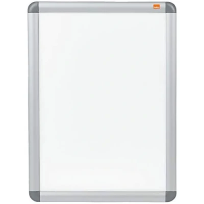 Imagen de Nobo Tablón de Anuncios Pared con Marco Tamaño A3, Protección Antirreflectante, Elegante Aluminio, Color Plata, 1902213