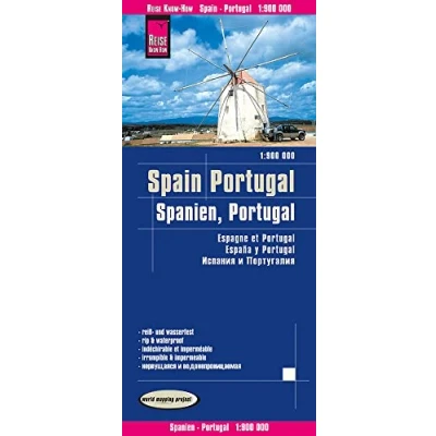 Imagen de España &amp; Portugal 1:900.000 mapa de carreteras impermeable. Reise Know How.: reiß und wasserfest (world mapping project) (Spain / (1:900.000))