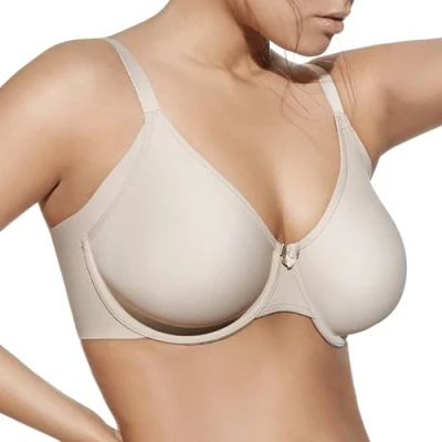 Imagen de Selene Eugenia Sujetador con Aros, Opaco, Beige (Tierra Tierra), 115 (Tamaño del Fabricante:C.115) para Mujer