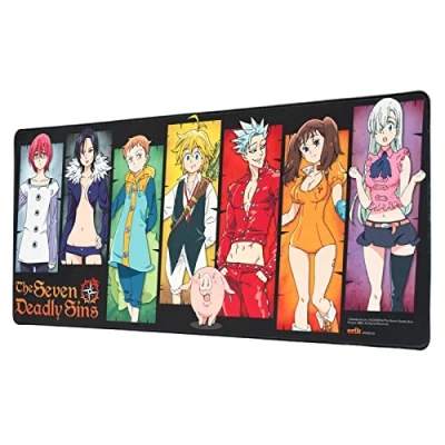 Imagen de Grupo Erik Alfombrilla ratón Seven Deadly Sins Gaming Manga Mousepad XXL/Alfombrilla XXL Escritorio Tapete Ideal Accesorio Gamer