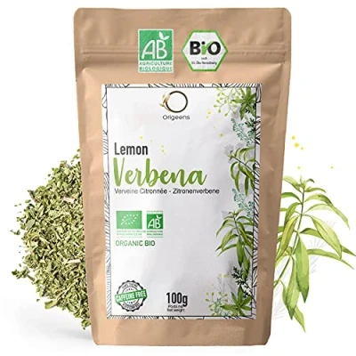 Imagen de ORIGEENS INFUSION de verbena y LIMÓN ECOLÓGICA 100gr Infusión relajante digestiva Hojas lemon ecológica Hierba luisa a granel