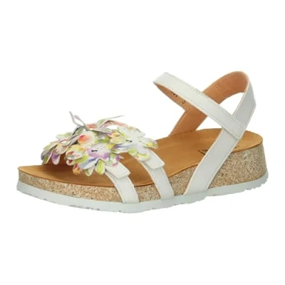 Imagen de THINK! Koak Slingback sostenible sin Cromo, Sandalia Mujer, 1000 Bianco Kombi, 37 EU