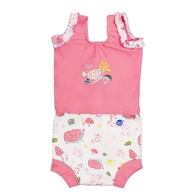 Imagen de Splash About Happy Nappy Costume Traje de baño una Pieza, Forest Walk, 0 4 Meses Baby Girls