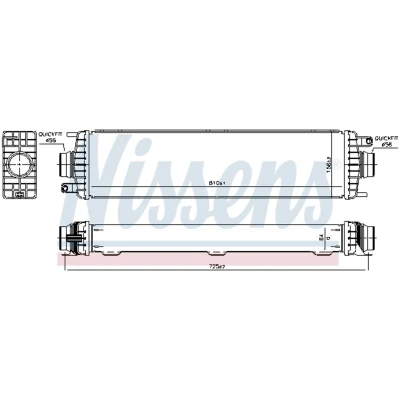 Imagen de NISSENS 961546 Intercooler