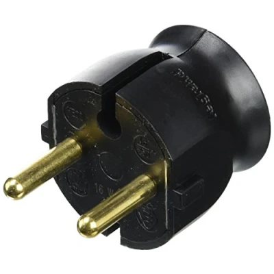 Imagen de Legrand, 050184 Bases y clavijas Enchufe extraplano, potencia máxima de trabajo 3680W 16A a 230V, color negro