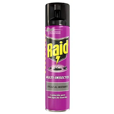 Imagen de Raid ® Spray Insecticida Aerosol Multi insectos, para todo tipo de Eficacia inmediata, Unidad, 400ml