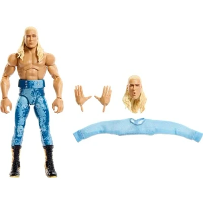 Imagen de Mattel WWE Elite Figura de acción y accesorios, serie #110 Elton Prince coleccionable 6 pulgadas con 25 puntos articulación manos intercambiables
