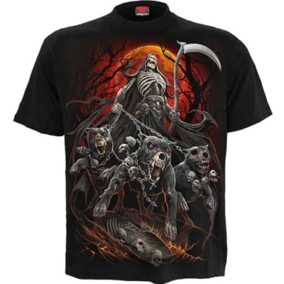 Imagen de Spiral Harbingers Hombre Camiseta Negro XL 100% algodón vorne Bedruckt, Hinten Bedruckt Regular