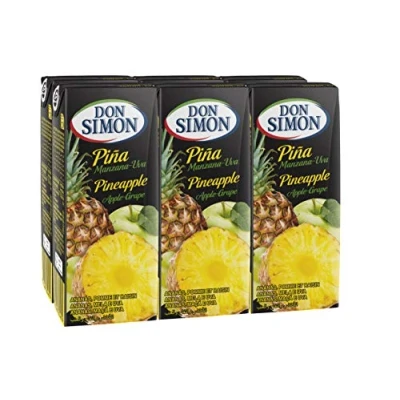 Imagen de Don Simon Zumo de Piña, Manzana y Uva Pack 6 Botellas x 200 ml
