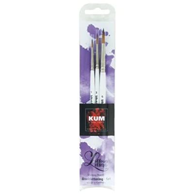 Imagen de Kum 5119416 Memory Point Brushlettering Set, ancho 1, 3 y 6, tres pinceles en el set