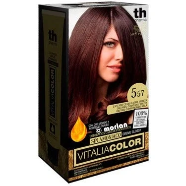 Imagen de Th Pharma Vitalia Color Tinte Nº 557 Castaño Claro Caoba Violeta Sin Amoniaco 100 g